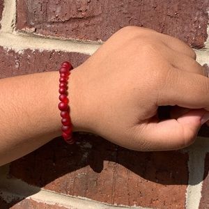 Red Beaded Bracelet